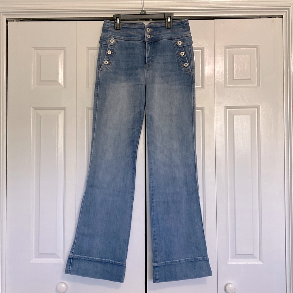 INC size 4 high-waisted flare jeans